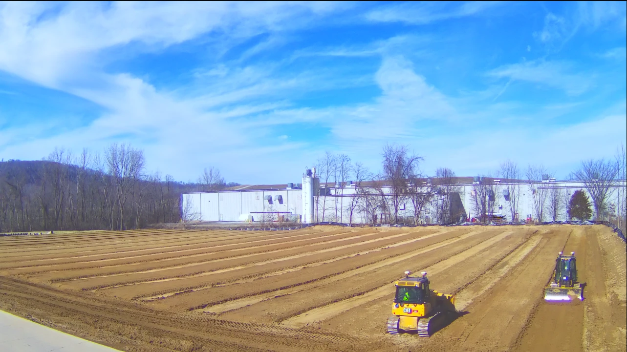 Siskin Steel storage facility construction site